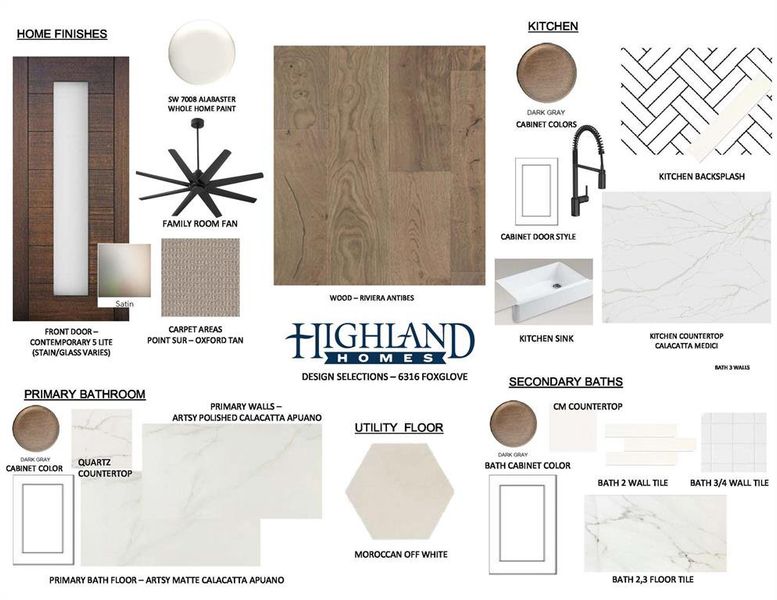 Sample of building materials used in homes in Aster Park, McKinney (Image 31).