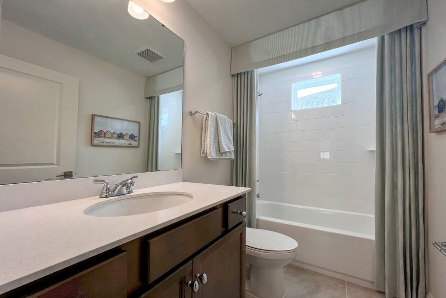 Representative furnished interior of a home built from the Miramar by Riverside Homes in Mariposa at EverRange, Jacksonville (Image 67).