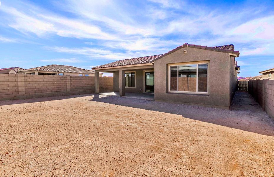 Exterior details and patio area of a home in Del Webb at Rocking K, Tucson (Image 19). Exterior details and patio area of a home in Del Webb at Rocking K, Tucson (Image 19).