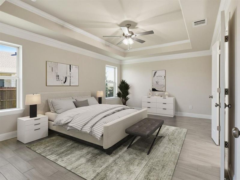 Virtually Staged: Primary Bedroom Virtually Staged: Primary Bedroom