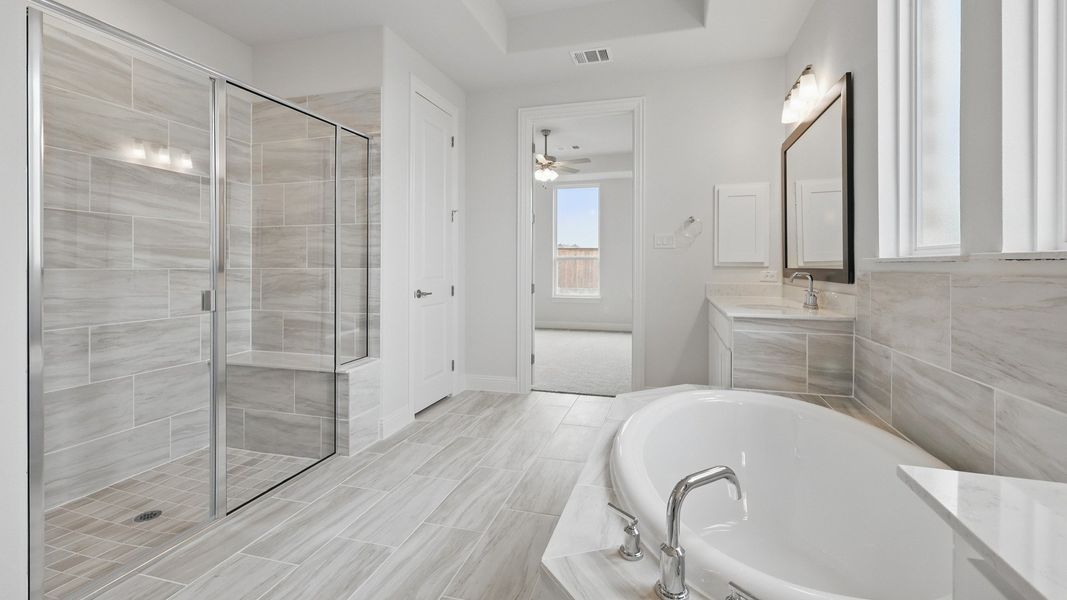Representative furnished interior of a home built from the Brown by DRB Homes in Anna Ranch, Anna (Image 24).