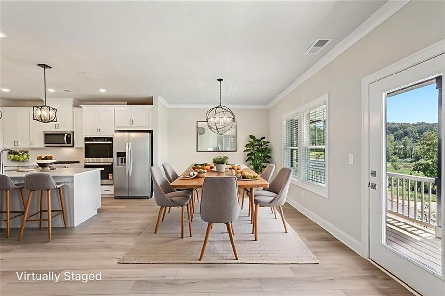 Furnished interior view inside a new home in , Cumming (Image 9).