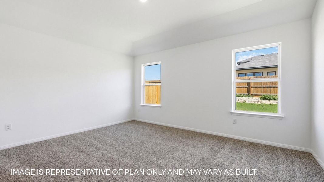 Representative unfurnished interior of a home built from the The Easton by D.R. Horton in Prairie Lakes, Buda (Image 12).