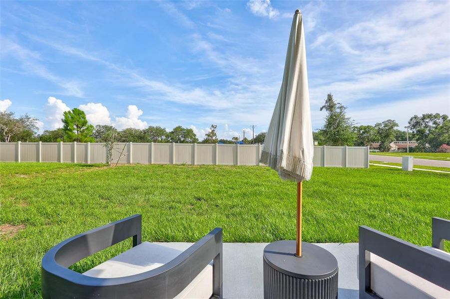 Exterior details and patio area of a home in , Tampa (Image 38).