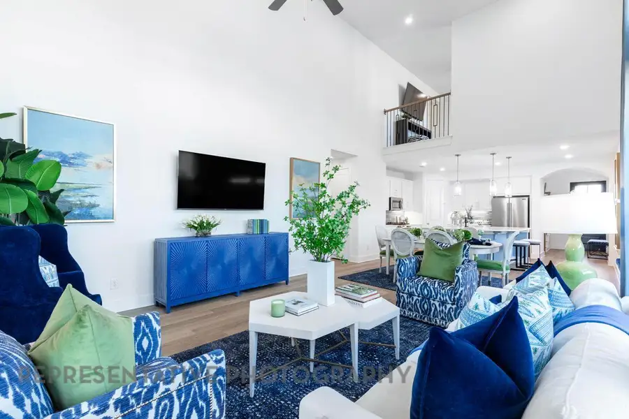 Furnished interior view inside a new home in Pomona, Manvel (Image 26).