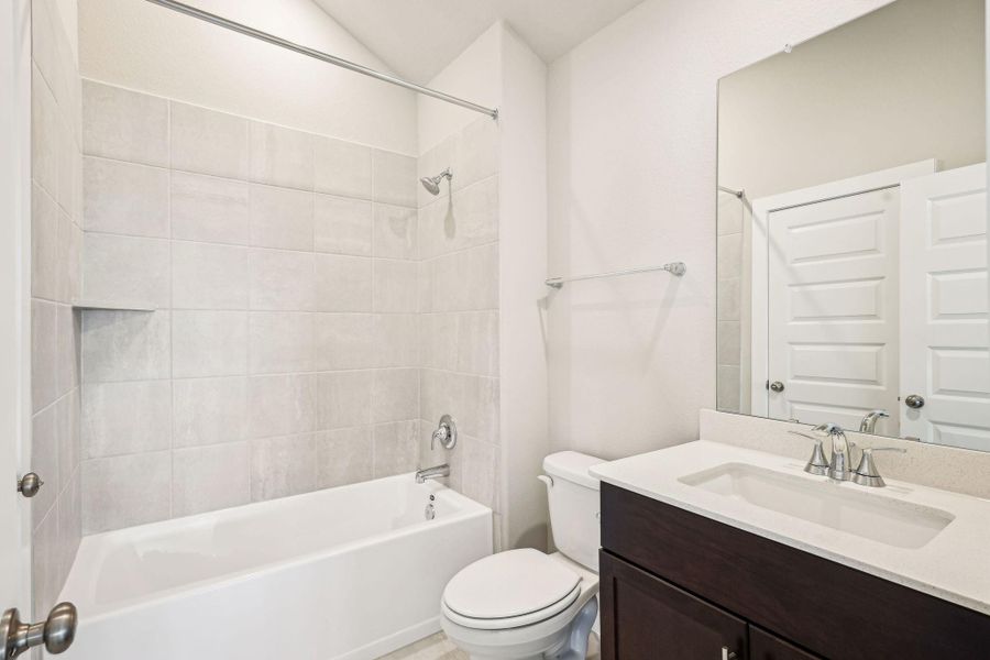 Photo is not of the actual home, but is an inspirational photo of builder’s model home and may depict options, furnishings, and/or decorator features that are not included