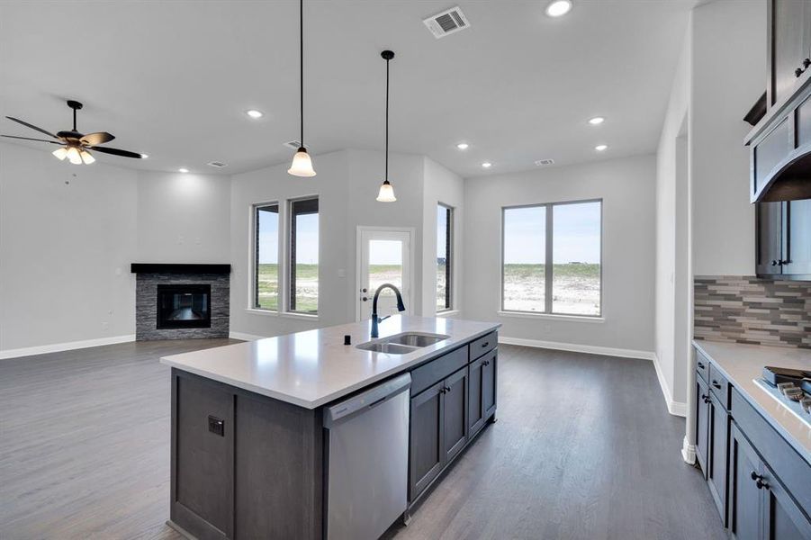 Furnished interior in a model home at Levante in Waxahachie (Image 7).