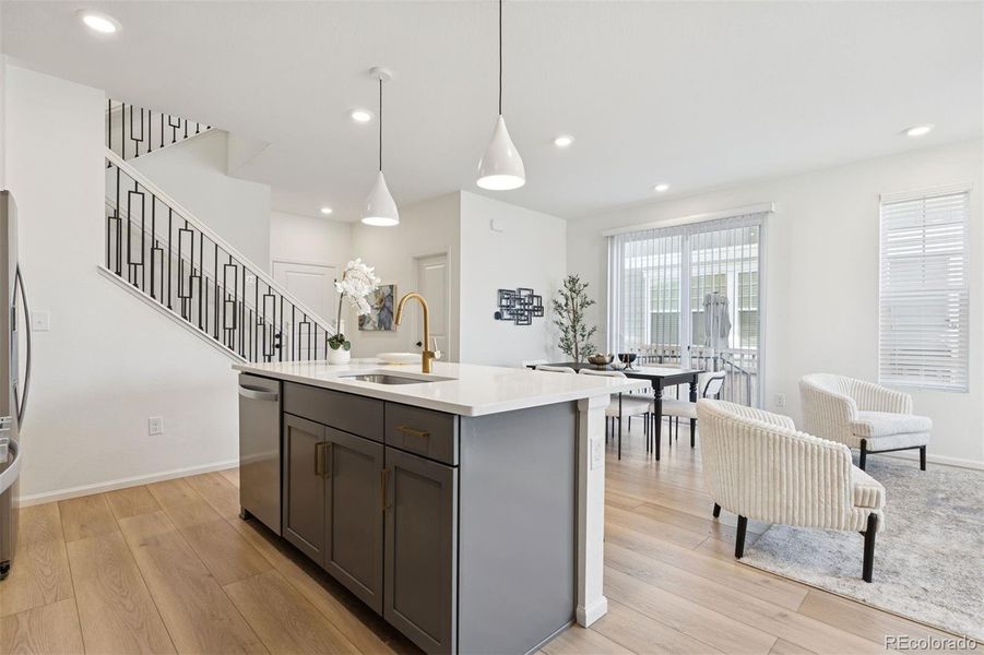 Main Level: Kitchen and Dining Area Main Level: Kitchen and Dining Area