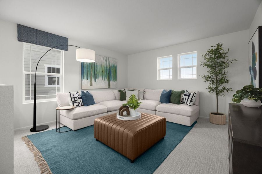 Representative furnished interior of a home built from the 2284 Modeled by KB Home in Murphy Creek Classic, Aurora (Image 5).