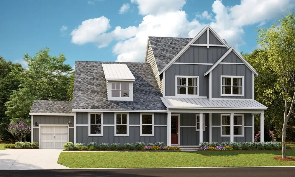 Representative exterior photo of a completed home built from the Marin by Classica Homes in McLean - Hunts Point, Belmont, NC (Image 28).