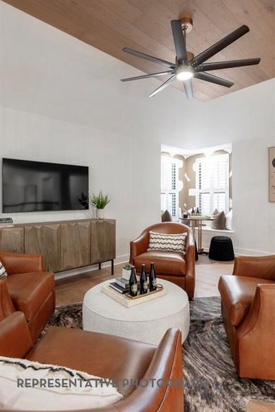 Furnished interior view inside a new home in Sandbrock Ranch, Aubrey (Image 39).