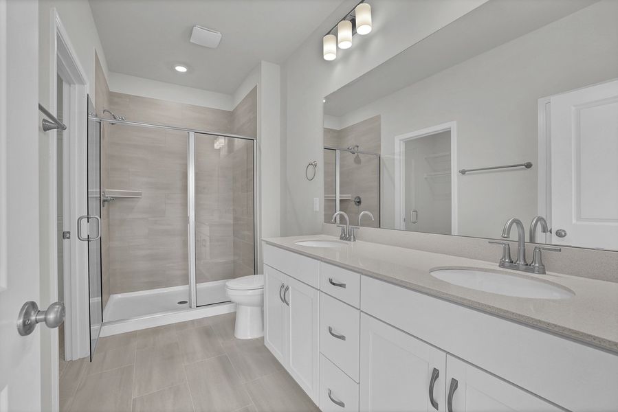 Furnished interior view inside a new home in Grand Park, Leland (Image 9).