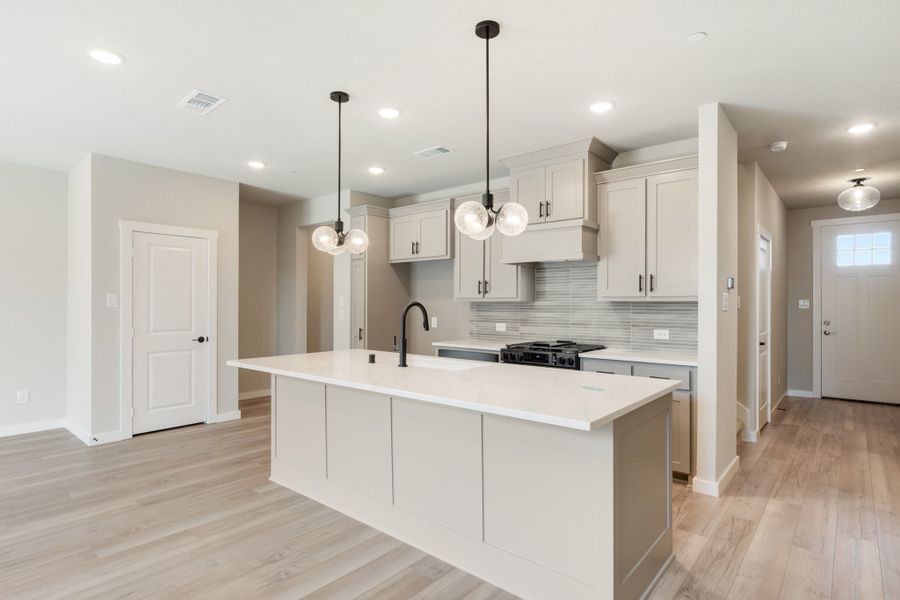 Furnished interior view inside a new home in Woodbridge Townhomes, Wylie (Image 14).