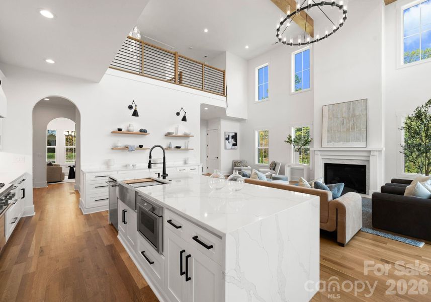 Furnished interior view inside a new home in , Charlotte (Image 10).