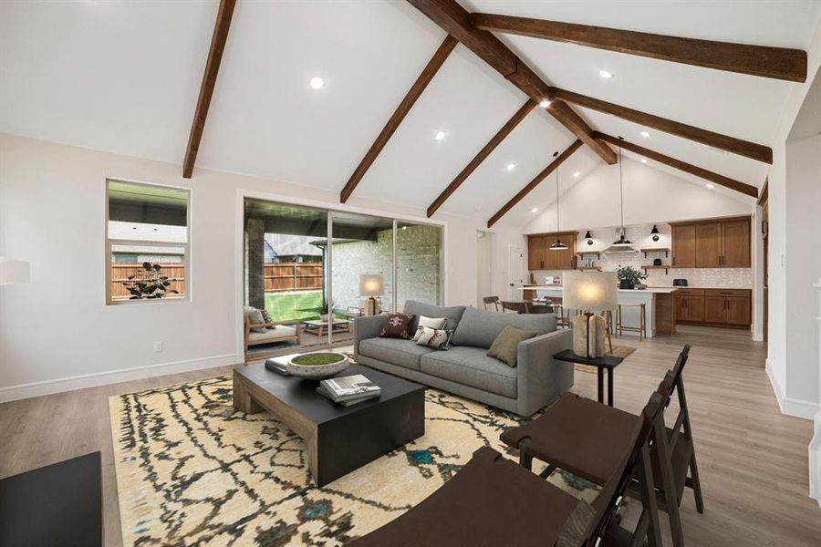 Furnished interior view inside a new home in Elevon, Lavon (Image 8). Furnished interior view inside a new home in Elevon, Lavon (Image 8).