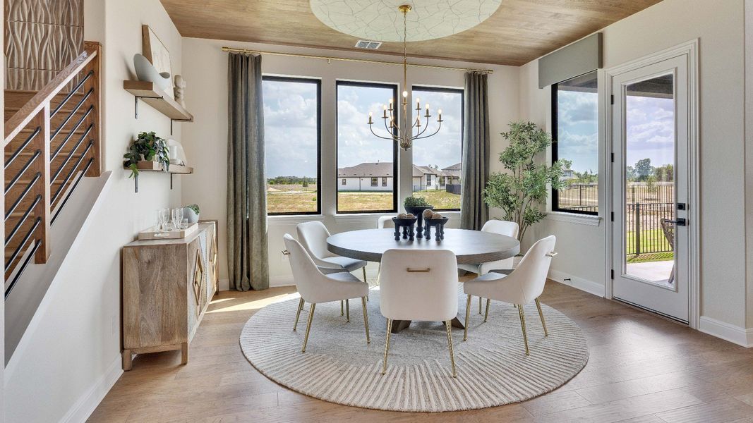 Representative furnished interior of a home built from the Elm by Brightland Homes in Southern Pointe, College Station (Image 8). Representative furnished interior of a home built from the Elm by Brightland Homes in Southern Pointe, College Station (Image 8).