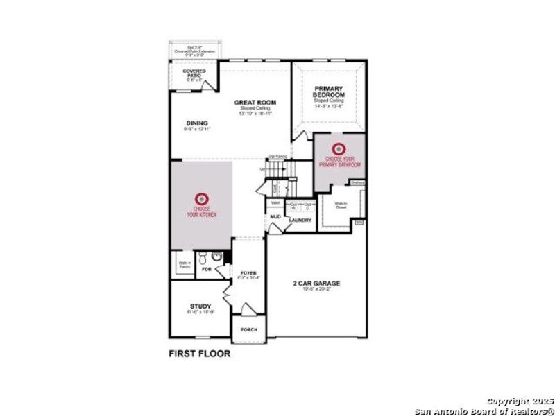 2D floor plan layout of this home in Morgan Meadows, San Antonio, TX (Image 3). 2D floor plan layout of this home in Morgan Meadows, San Antonio, TX (Image 3).