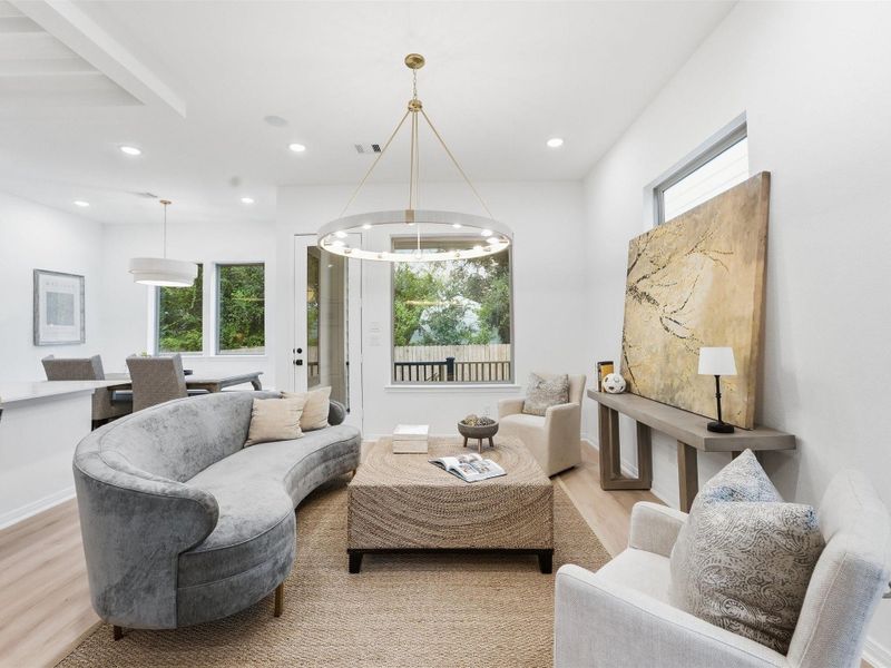 Furnished interior view inside a new home in , Houston (Image 28).
