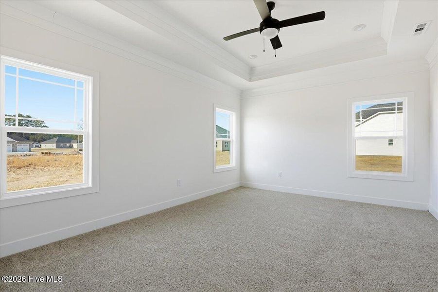 Spacious, unfurnished interior of a new home in Wood Creek Landing, Leland (Image 18). Spacious, unfurnished interior of a new home in Wood Creek Landing, Leland (Image 18).