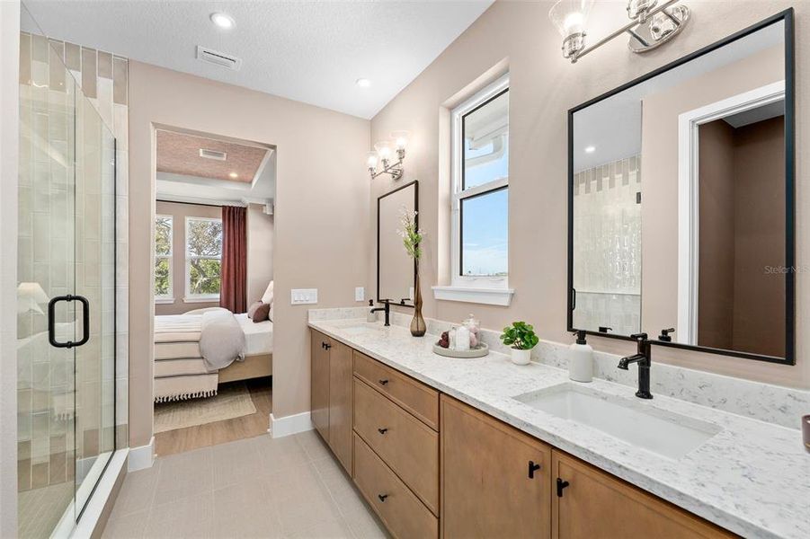 Furnished interior view inside a new home in EvenTide, New Smyrna Beach (Image 22).
