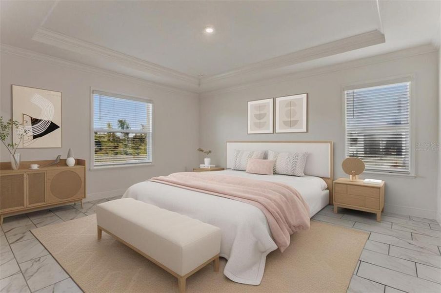 Furnished interior view inside a new home in Villa Pass, Mascotte (Image 11). Furnished interior view inside a new home in Villa Pass, Mascotte (Image 11).