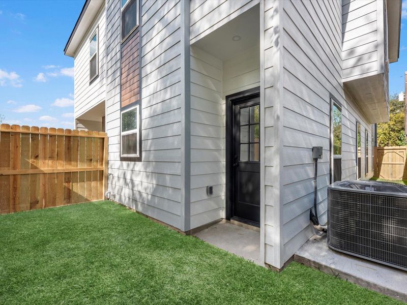 Unit A Backyard. Unit A Backyard.