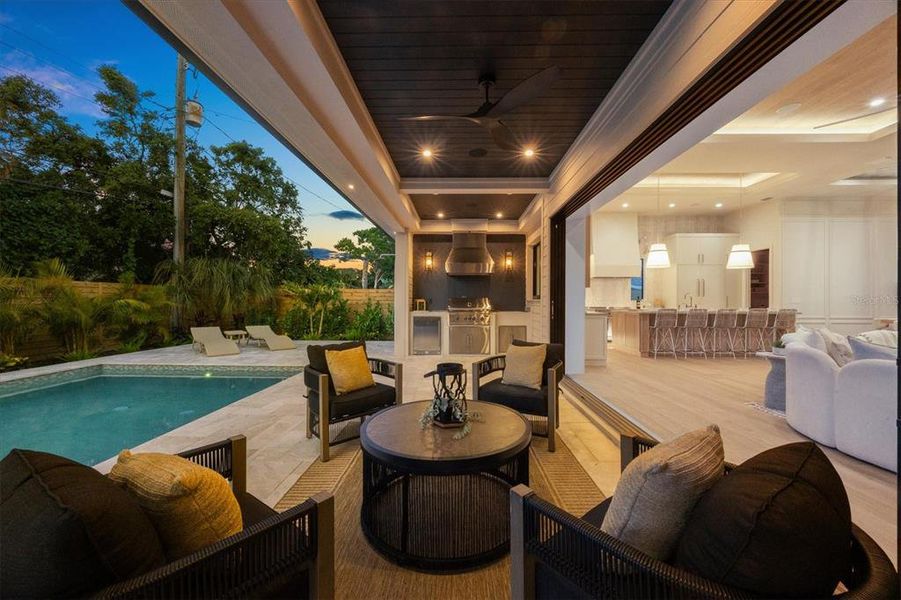Exterior details and patio area of a home in , Sarasota (Image 35).