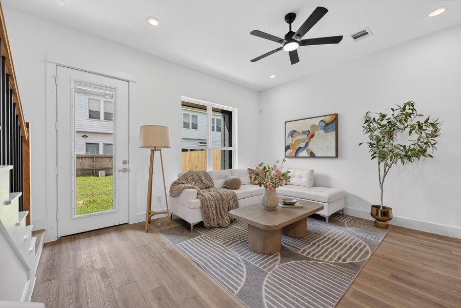 Furnished interior view inside a new home in , Houston (Image 32).