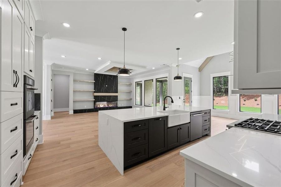 Furnished interior view inside a new home in , Braselton (Image 73). Furnished interior view inside a new home in , Braselton (Image 73).