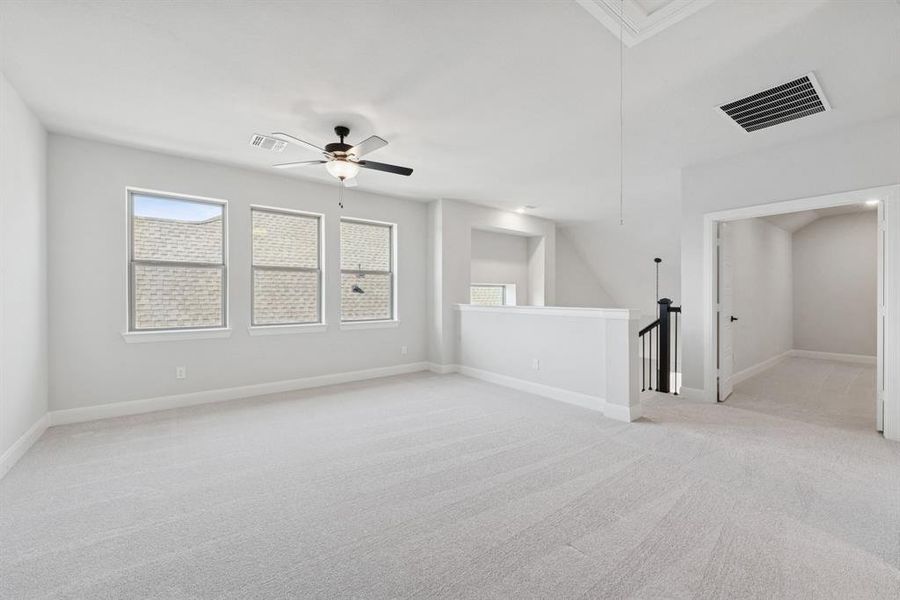 Spacious, unfurnished interior of a new home in South Pointe Cottage Series, Mansfield (Image 24). Spacious, unfurnished interior of a new home in South Pointe Cottage Series, Mansfield (Image 24).