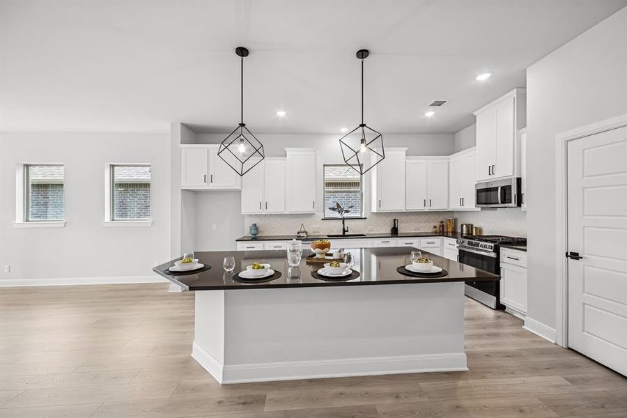 Furnished interior view inside a new home in Monterra - Gardens, Fate (Image 12). Furnished interior view inside a new home in Monterra - Gardens, Fate (Image 12).