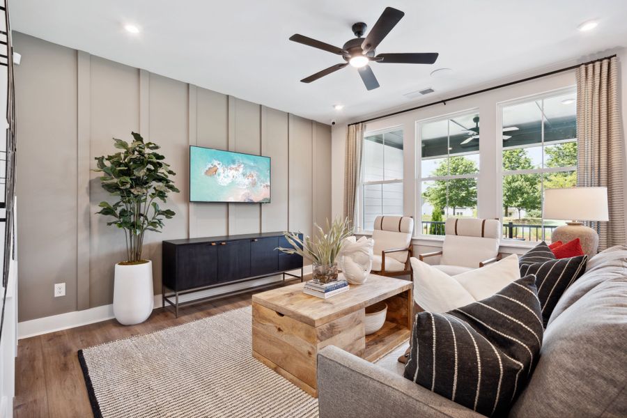 Furnished interior view inside a new home in Seven Oaks, Belmont (Image 6). Furnished interior view inside a new home in Seven Oaks, Belmont (Image 6).