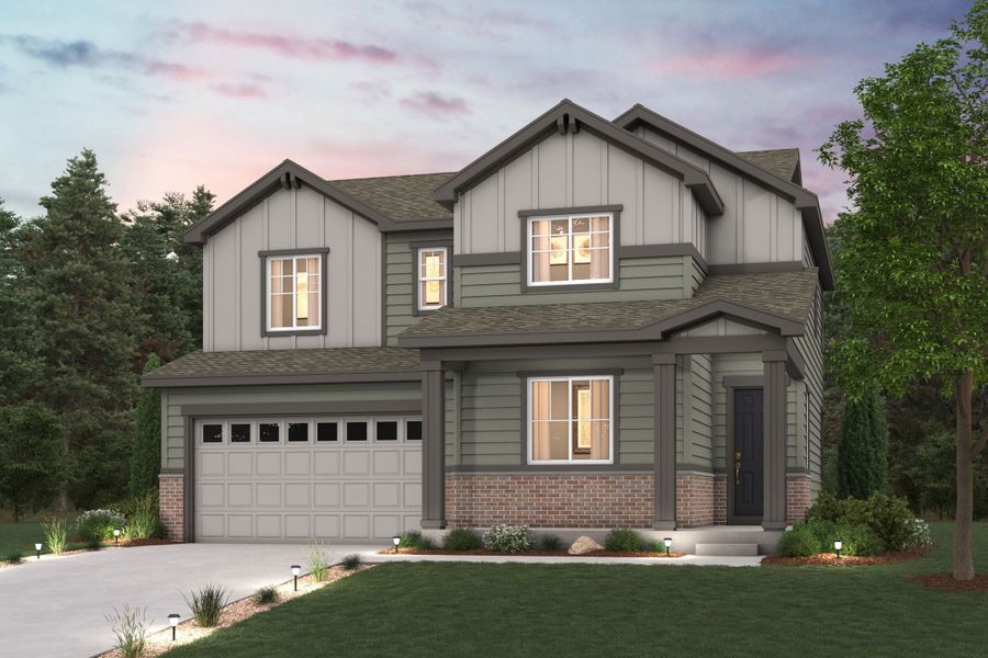 A house with a garage. A house with a garage.
