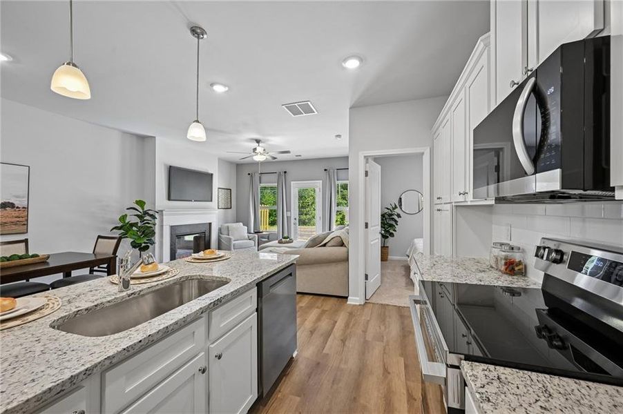 Furnished interior view inside a new home in , Lithonia (Image 10).