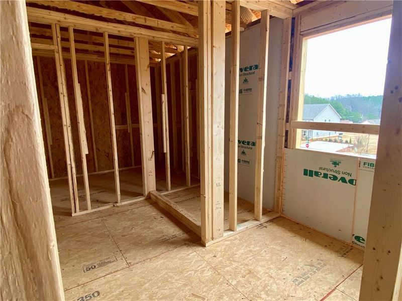 In-progress construction of a new home in Arbors at Richland Creek, Buford, GA (Image 35). In-progress construction of a new home in Arbors at Richland Creek, Buford, GA (Image 35).