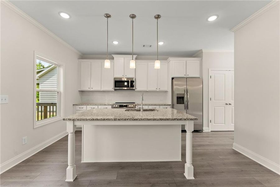 Furnished interior view inside a new home in , Dawsonville (Image 8).