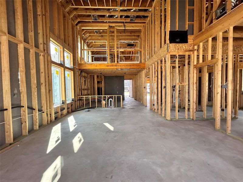 Another view of our living room overlooking the kitchen area.