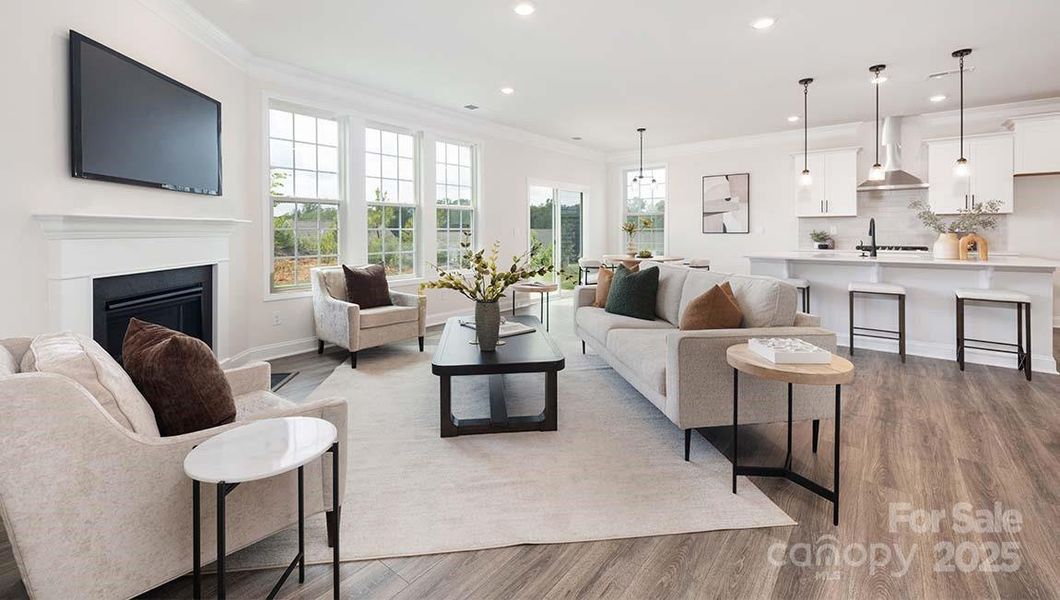 Furnished interior view inside a new home in Falls Cove, Troutman (Image 9).