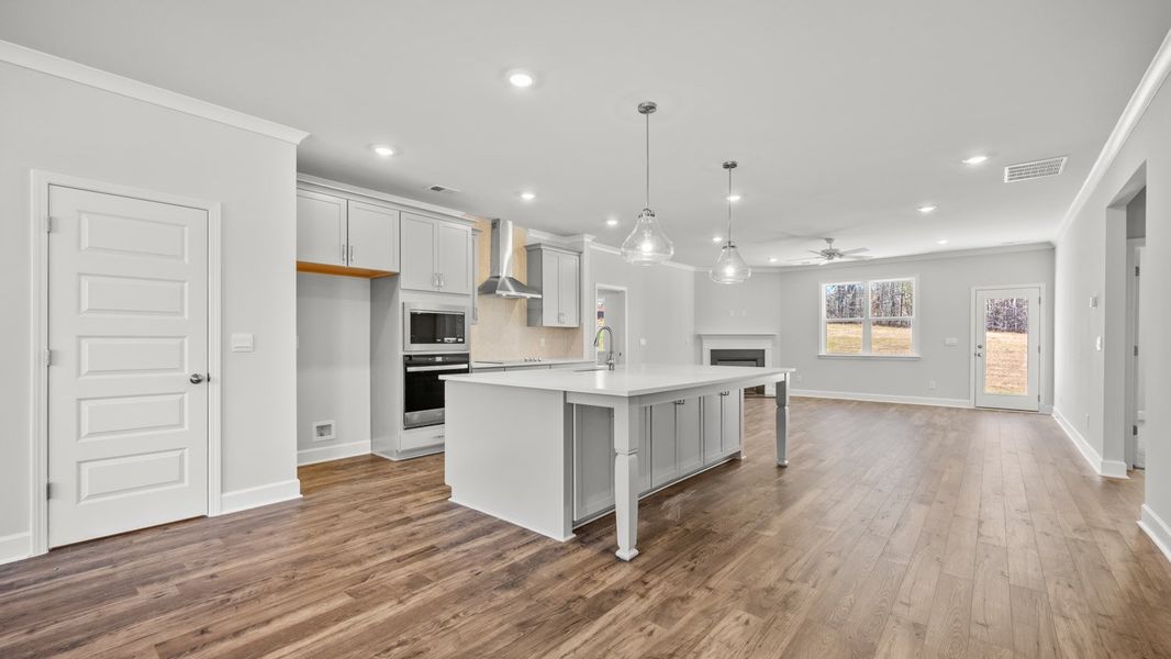 Representative furnished interior of a home built from the Marlene by D.R. Horton in Evergreen Crossing, Locust Grove (Image 6).