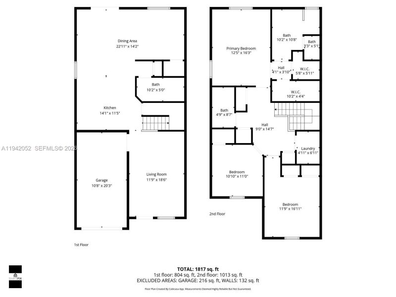 2D floor plan layout of this home in , Coral Springs, FL (Image 3).