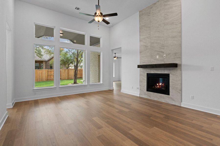 Family Room with fireplace