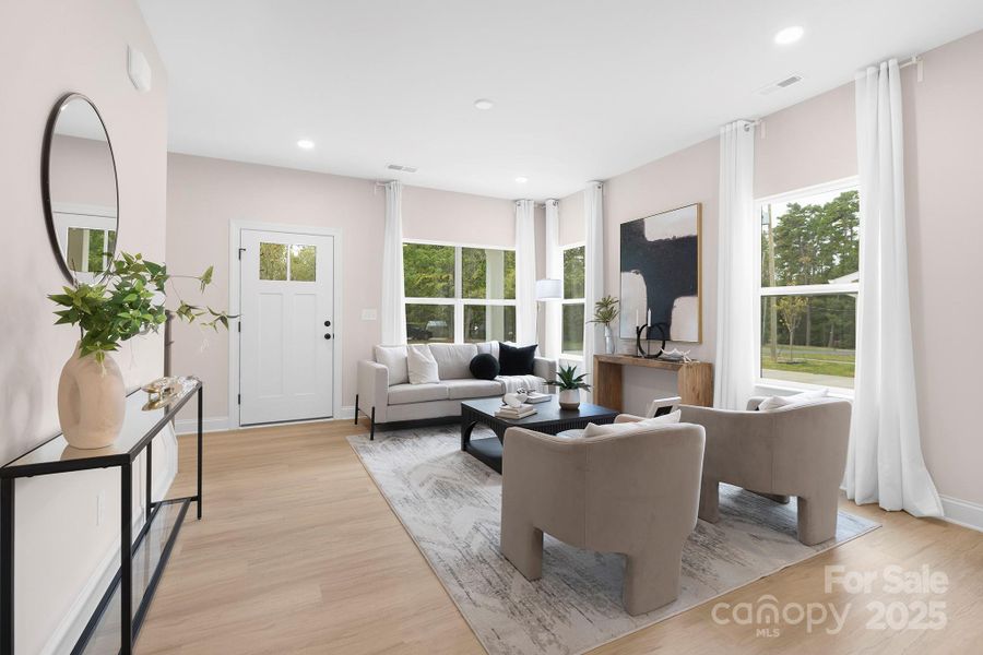 Furnished interior view inside a new home in , Charlotte (Image 6).