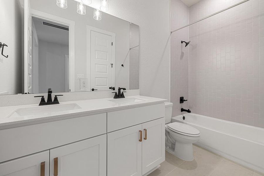 Furnished interior view inside a new home in Lariat, Liberty Hill (Image 7).