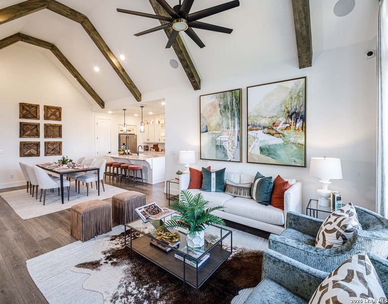 Furnished interior view inside a new home in Alsatian Oaks, Castroville (Image 11).