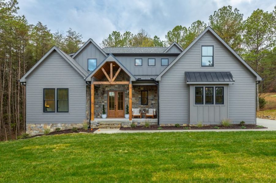 Front exterior of a new home in River Gorge Ranch, Guild, TN, highlighting curb appeal (Image 39).