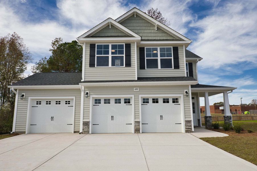 Elevation K with 3-Car Garage Elevation K with 3-Car Garage