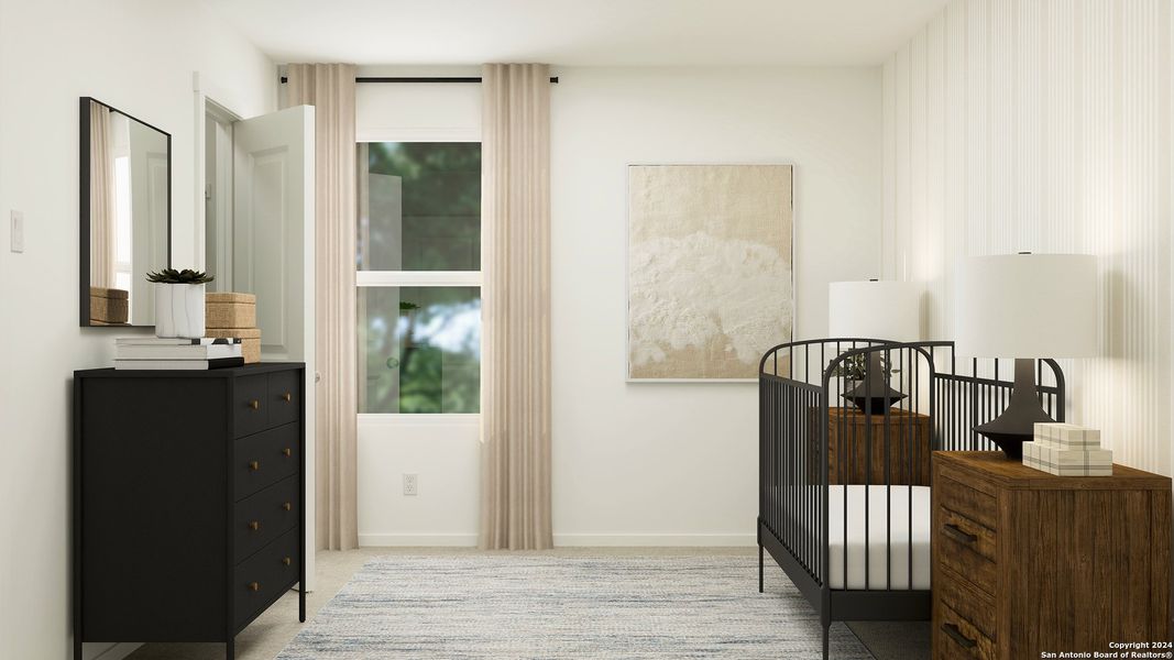 Furnished interior view inside a new home in Espada, San Antonio (Image 9).