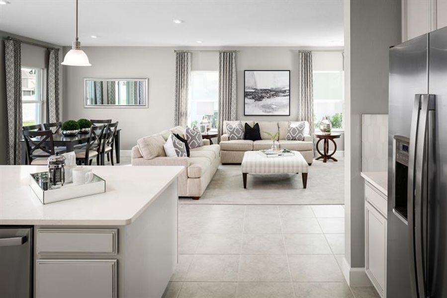 Furnished interior view inside a new home in The Crossings, St. Cloud (Image 5).