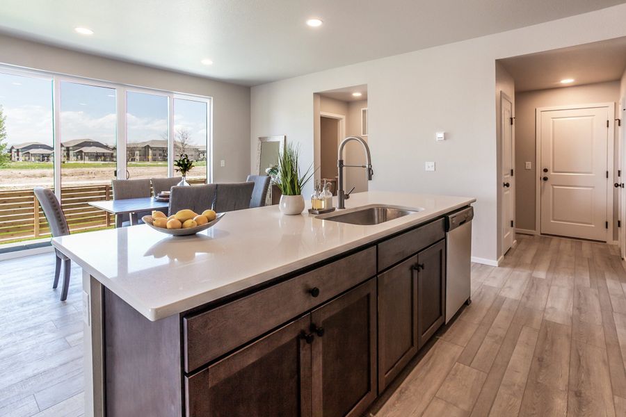 Furnished interior view inside a new home in Trailside, Timnath (Image 21).