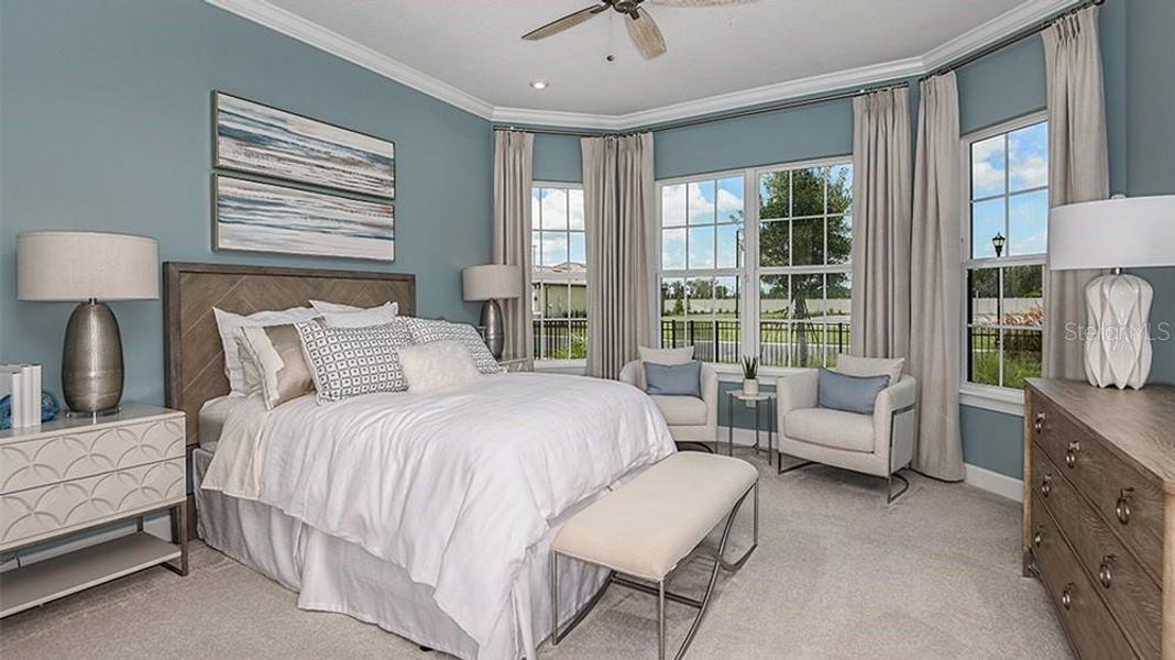 Furnished interior view inside a new home in Esplanade at Wiregrass Ranch, Wesley Chapel (Image 9).